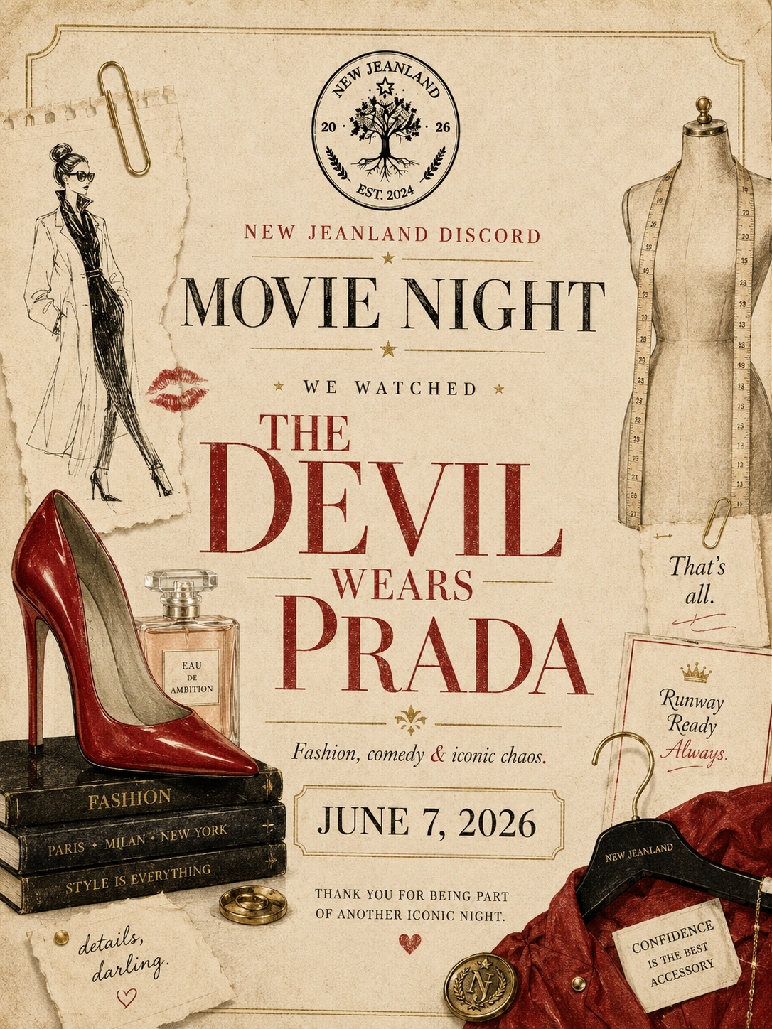 Upcoming Movie Night: The Devil Wears Prada