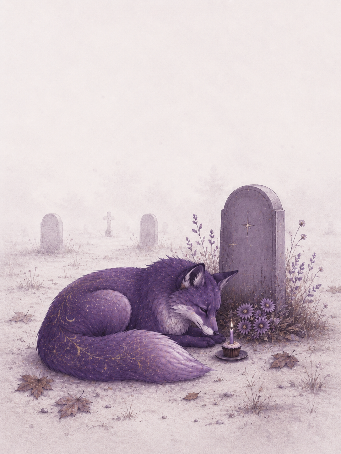 Happy Birthday | Melancholy Fox, Graveyard & Birthday Art