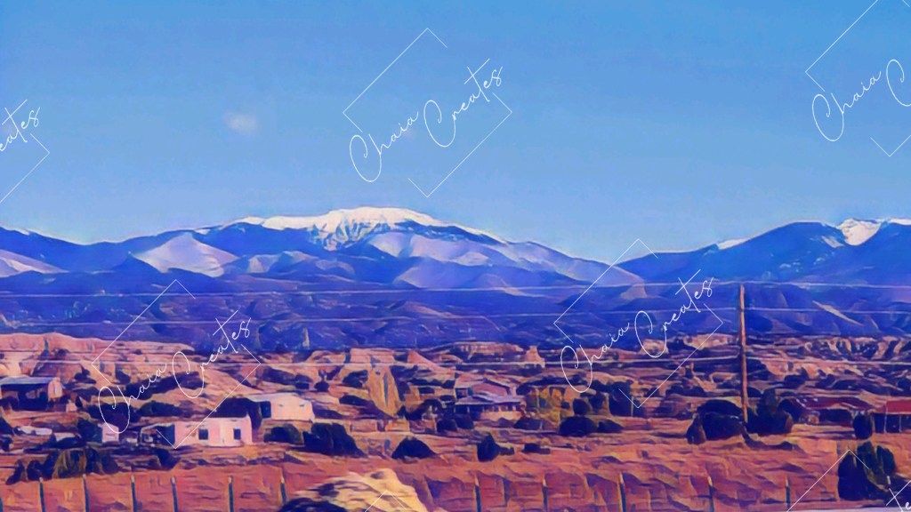 Mountain Town in Cubist&nbsp;Style