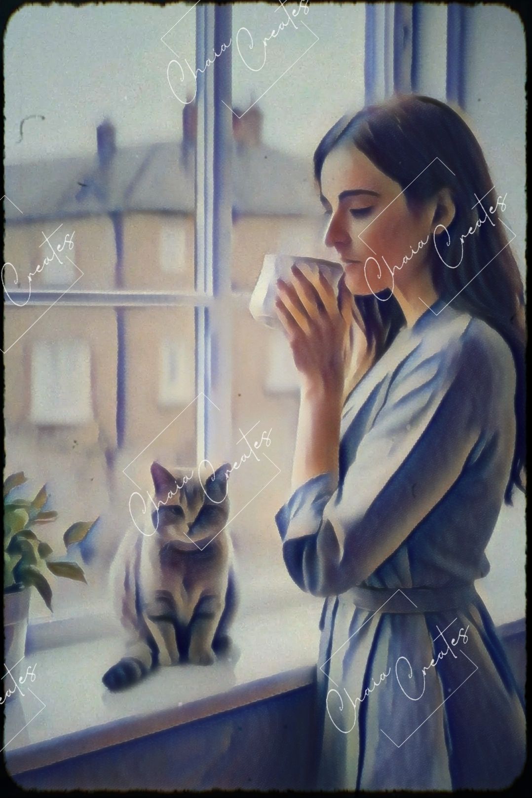 Morning Coffee in Watercolor