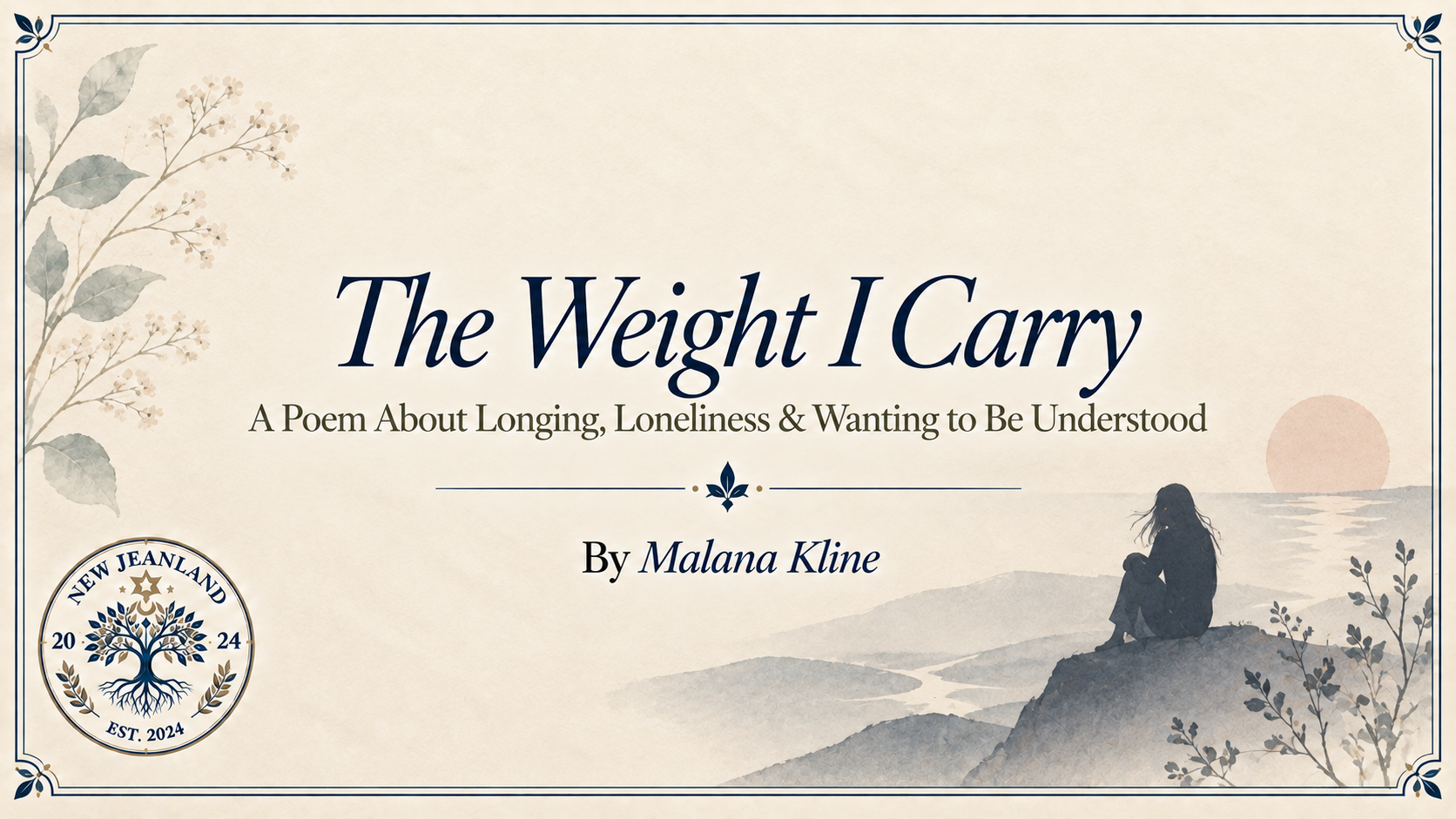 The Weight I Carry | A Poem About Longing, Loneliness & Wanting to Be Understood