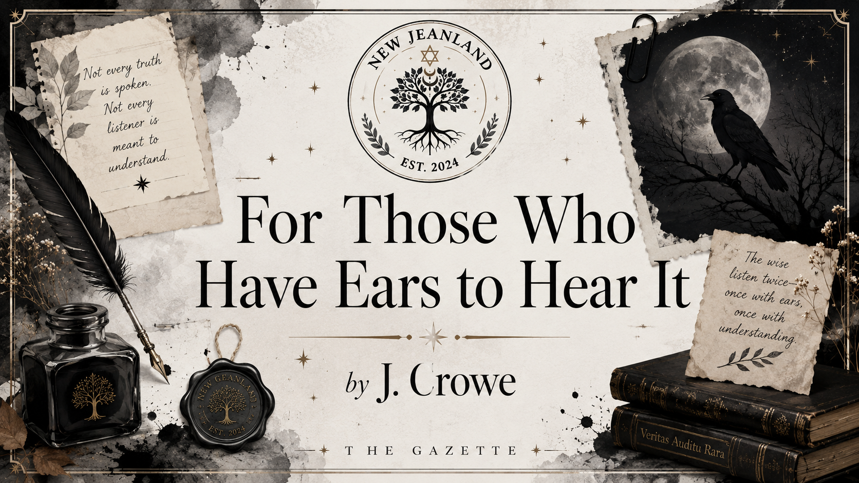 For Those Who Have Ears to Hear It