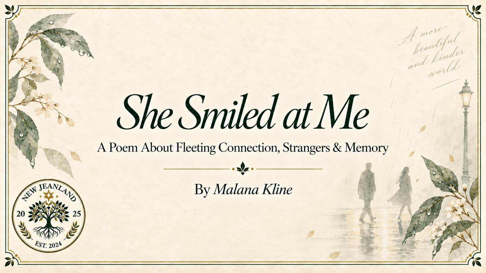 She Smiled at Me | A Poem About Fleeting Connection, Strangers & Memory