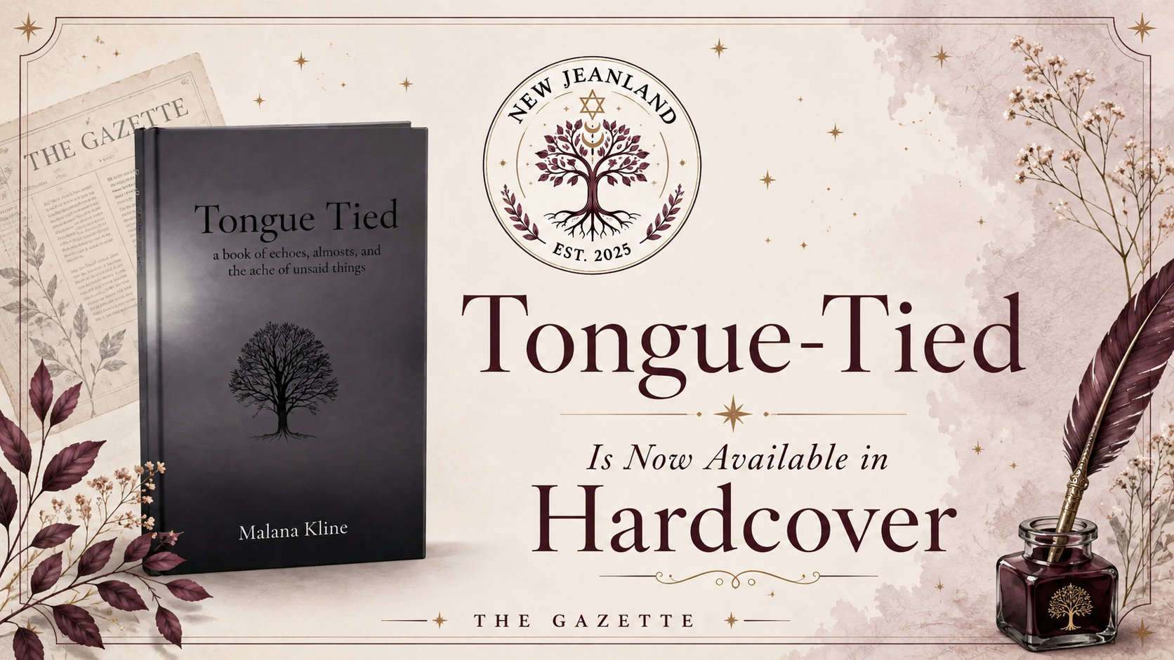 “Tongue-Tied” Is Now Available in Hardcover