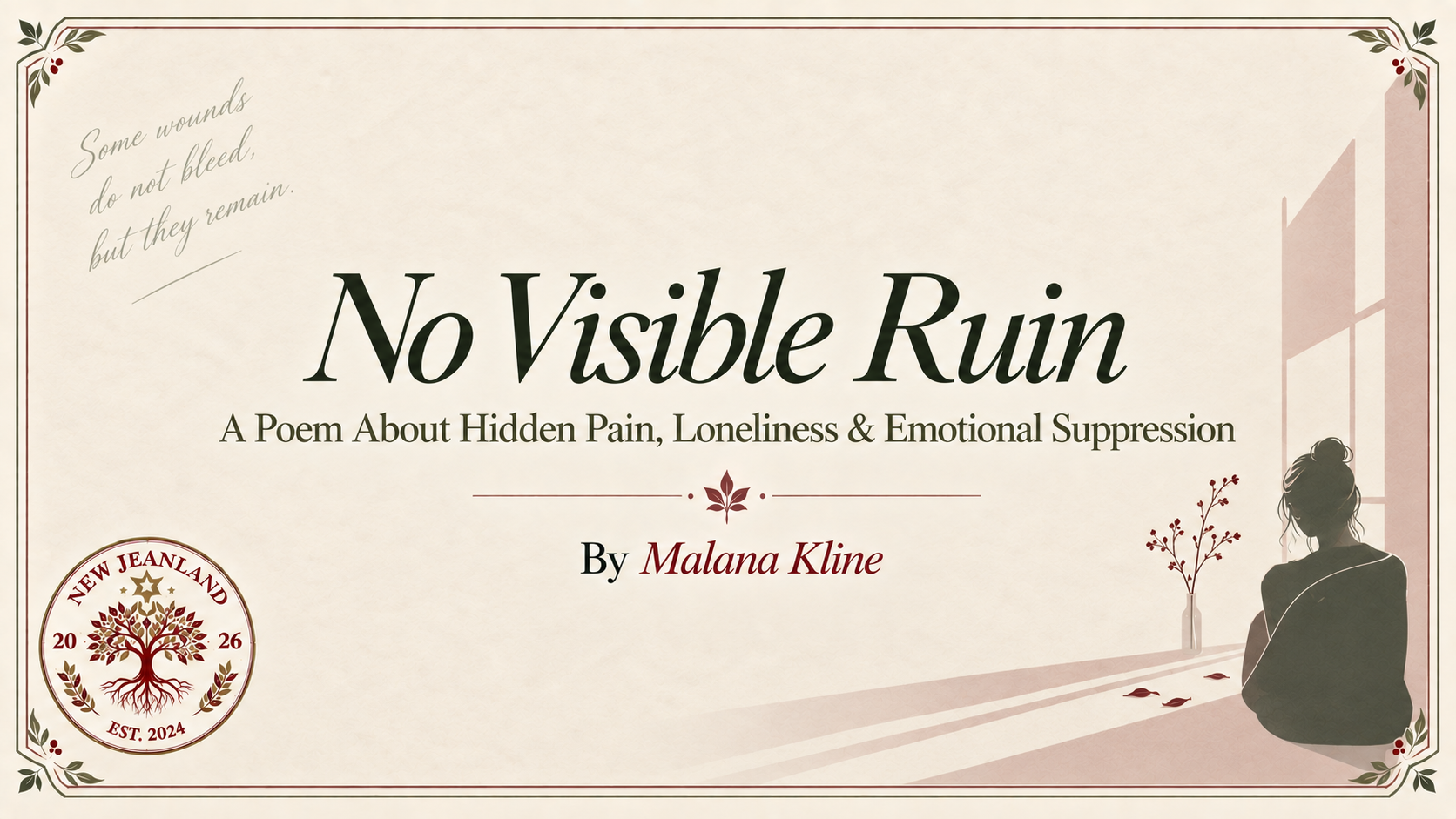 No Visible Ruin | A Poem About Hidden Pain, Loneliness & Emotional Suppression