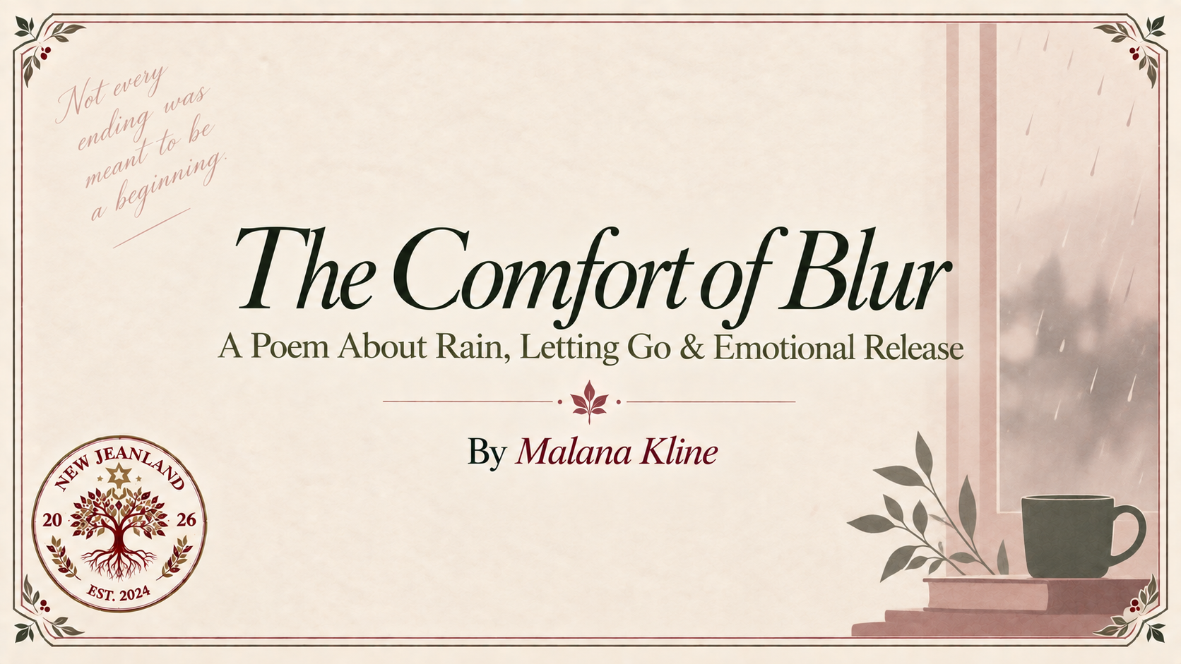 The Comfort of Blur | A Poem About Rain, Letting Go & Emotional Release