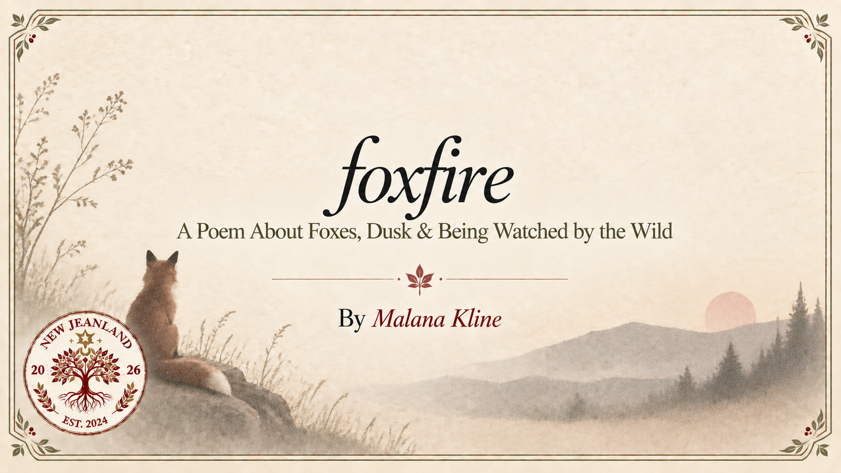 foxfire | A Poem About Foxes, Dusk & Being Watched by the Wild