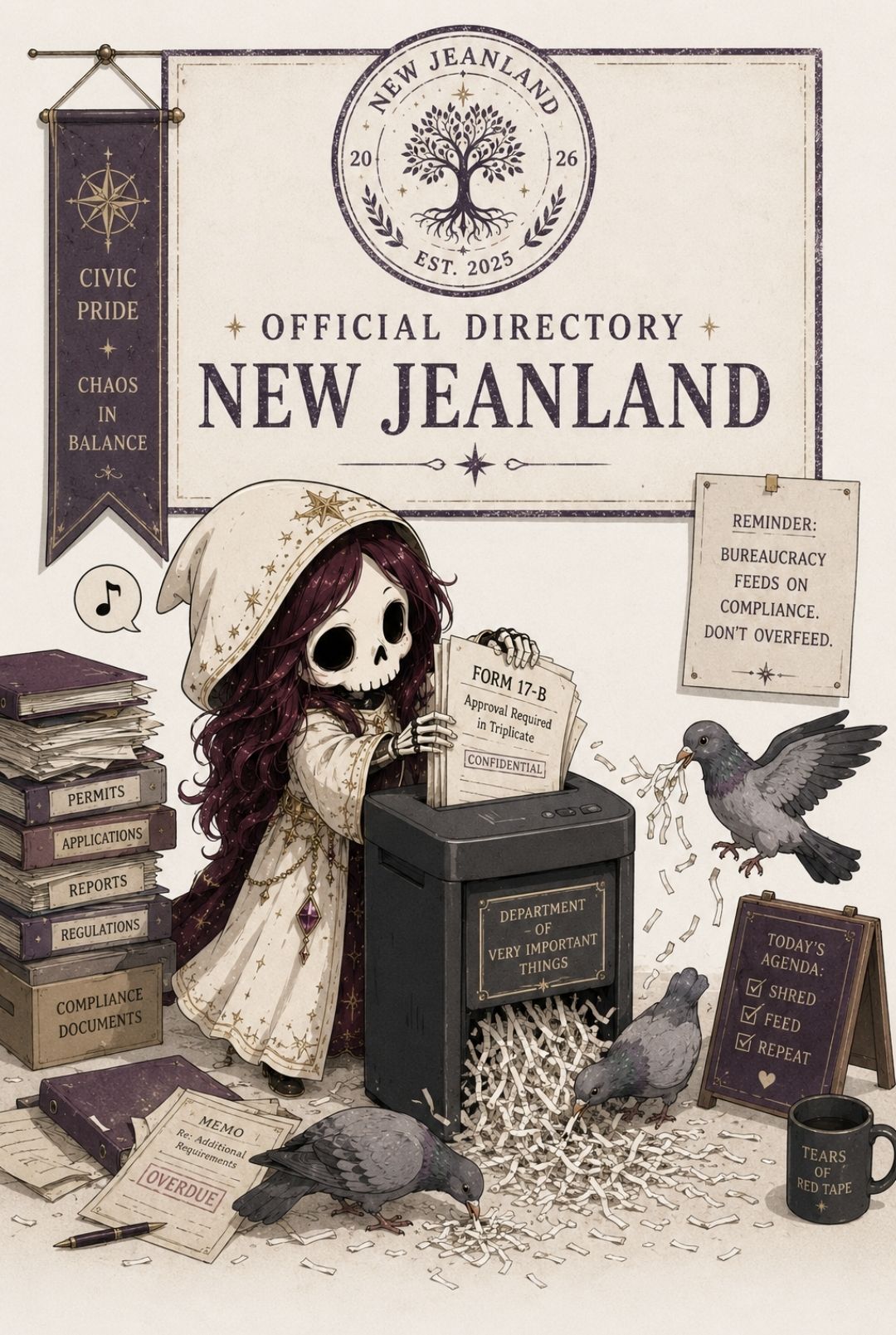 A Little Tidying Up | Bullievers Bureaucracy, Chibi Reaper Art & New Jeanland Mischief