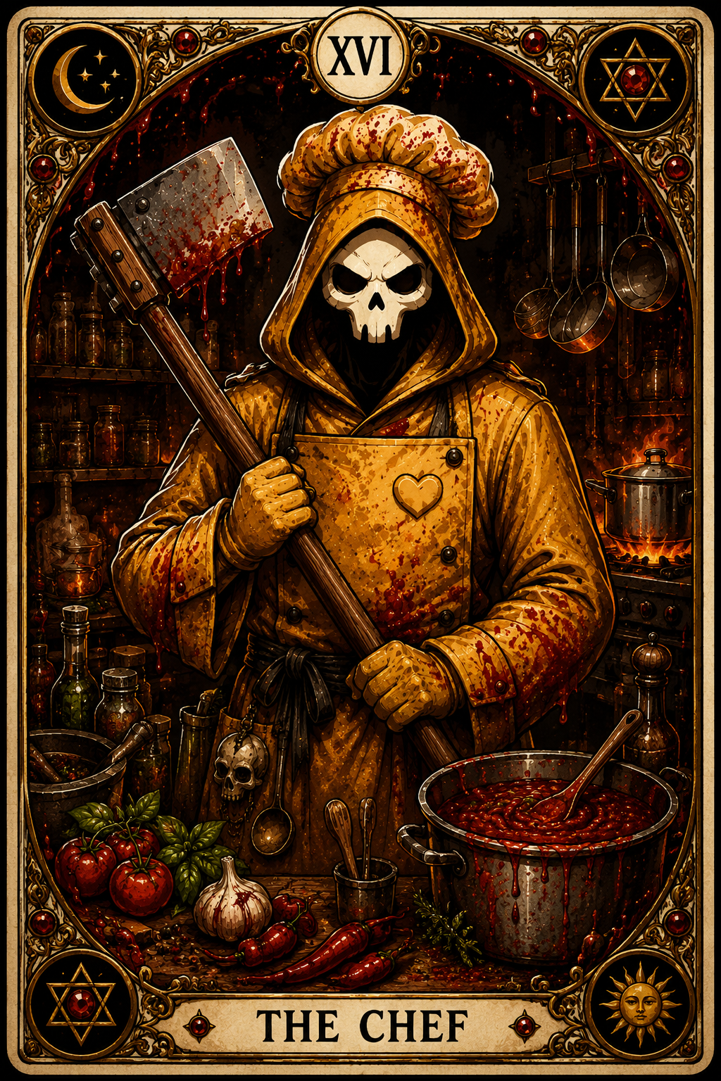 Chef Tarot Card: The Chef