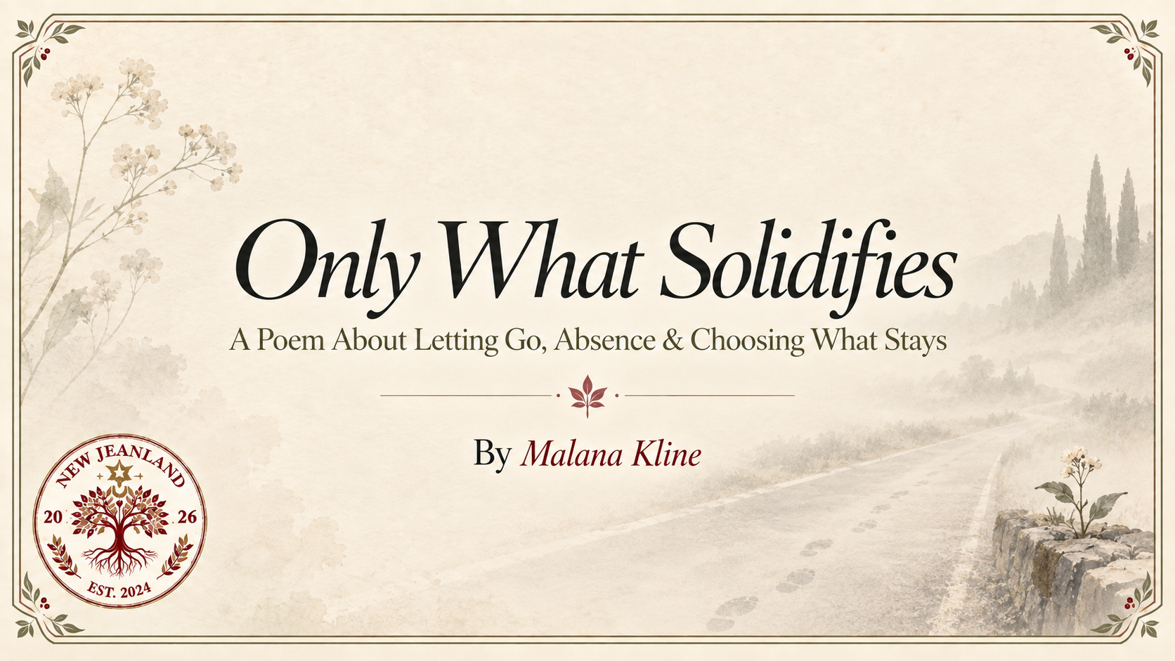 Only What Solidifies | A Poem About Letting Go, Absence & Choosing What Stays