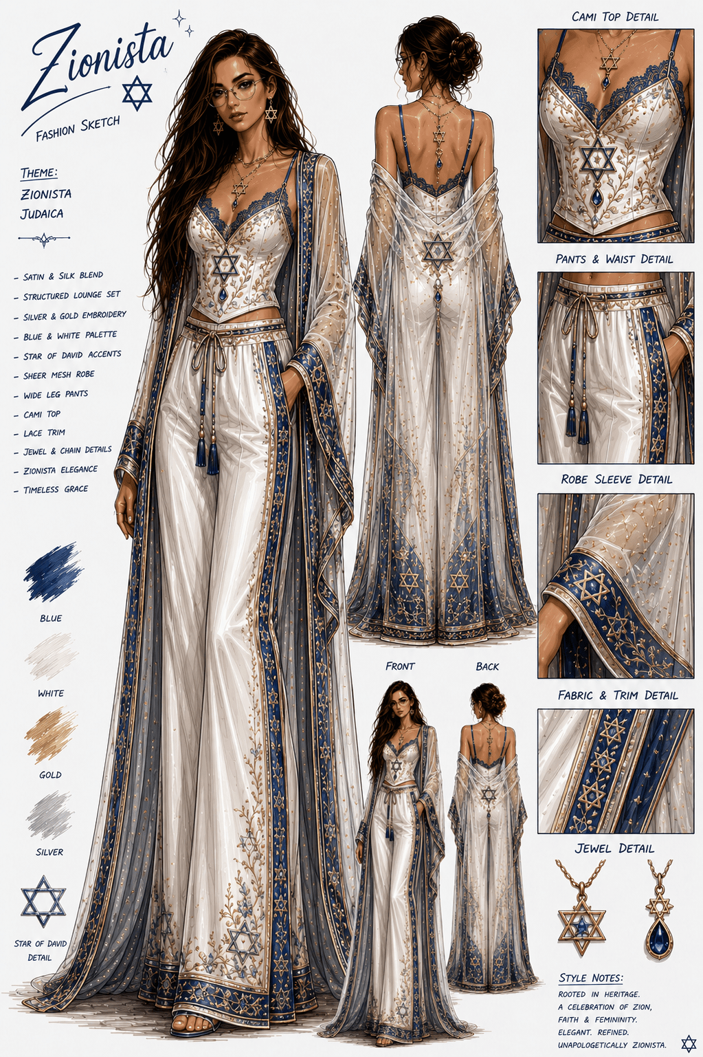 Zionista Fashion Sketch No.&nbsp;7
