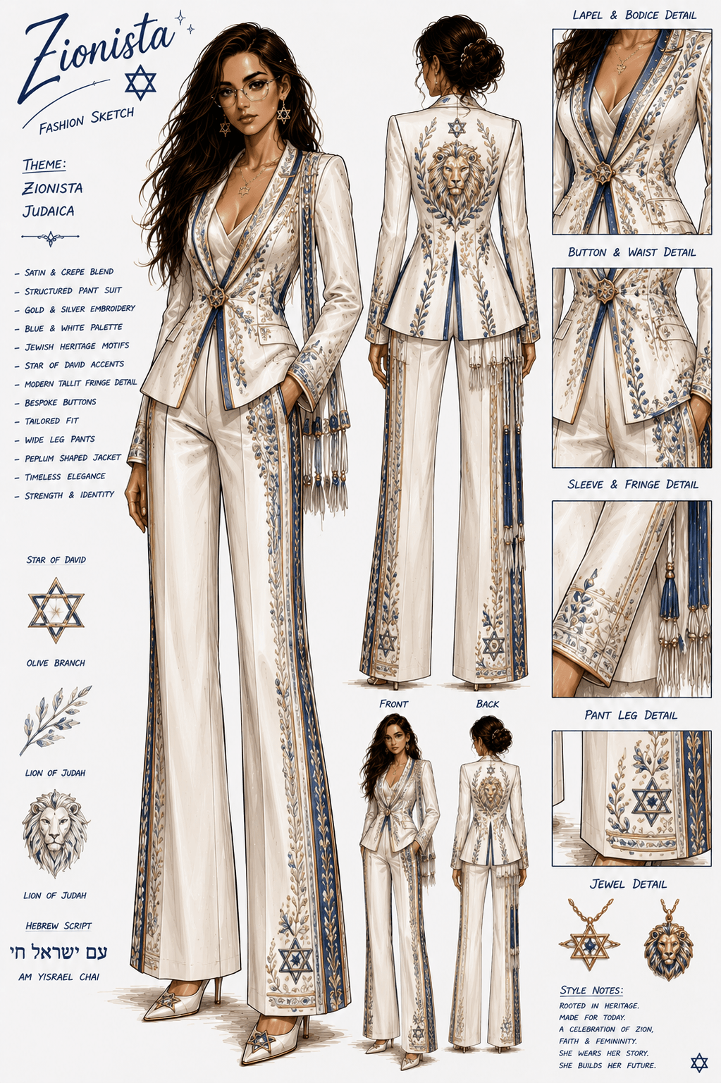 Zionista Fashion Sketch No.&nbsp;8