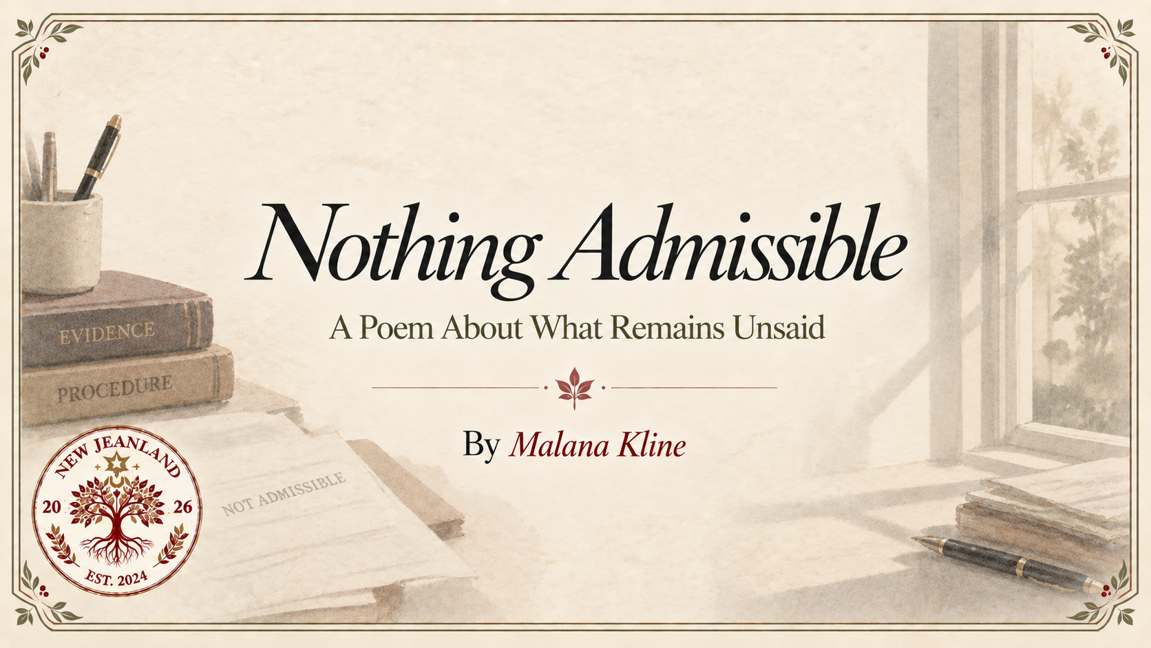 Nothing Admissible | A Poem About Almost Love, Memory & What Never Happened