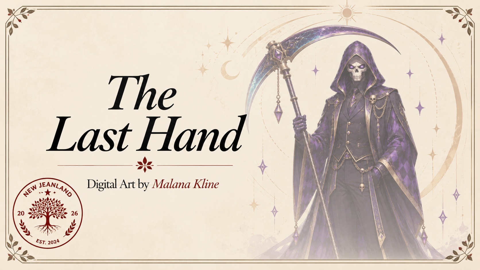 The Last Hand | Purple Harlequin Reaper Art