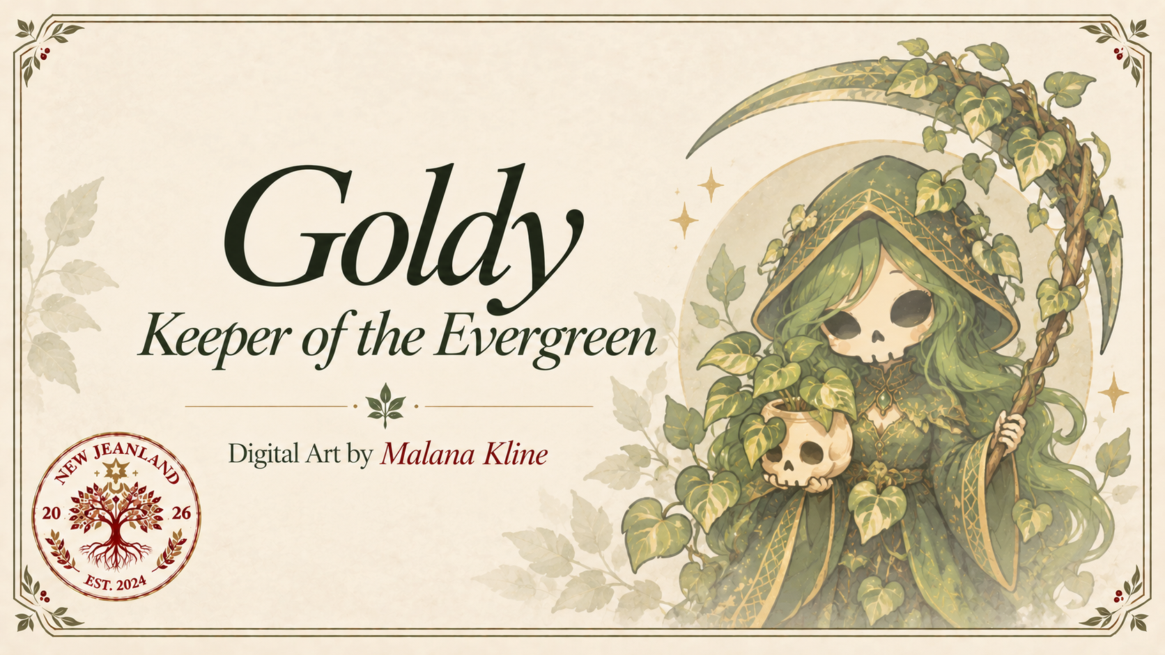 Goldy, Keeper of the Evergreen | Chibi Reaper Art