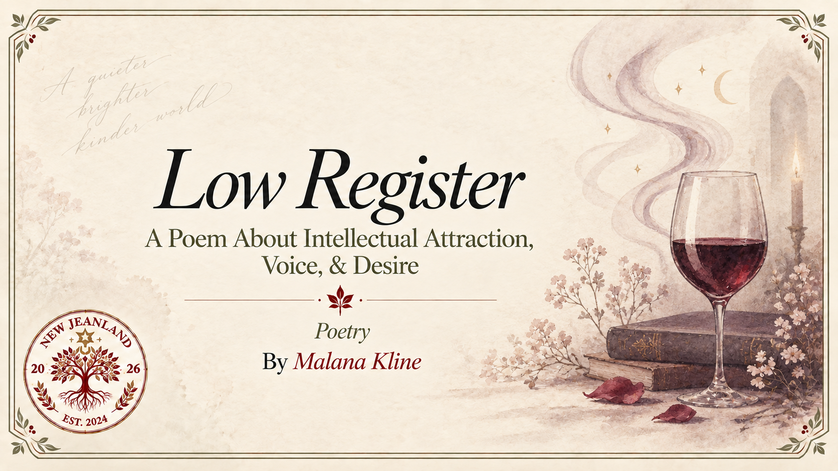 Low Register | A Poem About Intellectual Attraction, Voice, & Desire